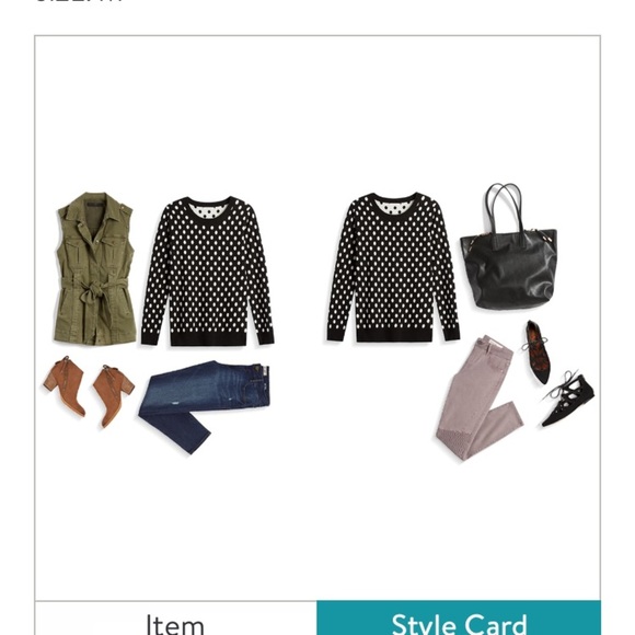 Stitch Fix 41 Hawthorne Hideon Polka Dot Sweater M - Picture 2 of 4